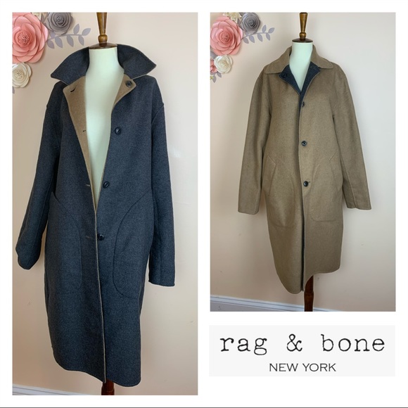 rag & bone Jackets & Blazers - New! RAG & BONE Oversized Reversible Wool Coat